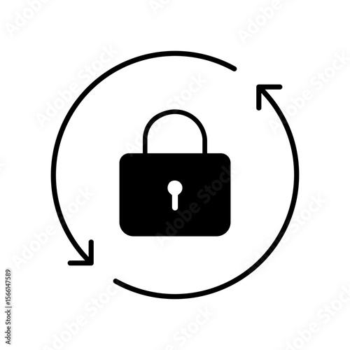 Cybersecurity vector icon. Firewall illustration sign. Web protection symbol. Cyber security web icon.