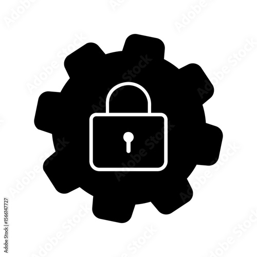 Cybersecurity vector icon. Firewall illustration sign. Web protection symbol. Cyber security web icon.
