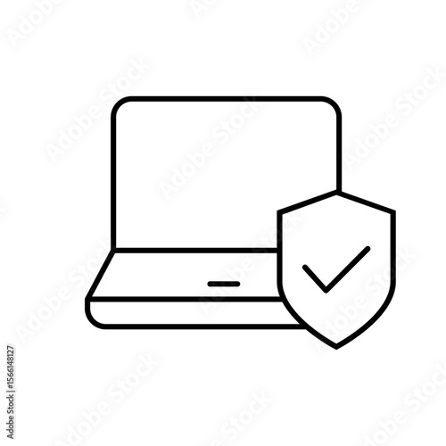 Cybersecurity vector icon. Firewall illustration sign. Web protection symbol. Cyber security web icon.
