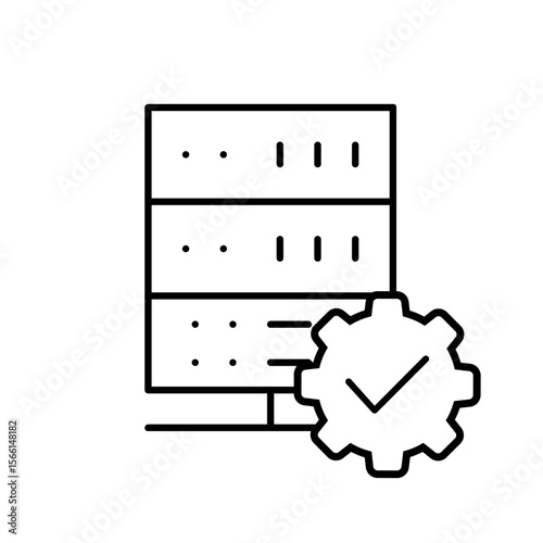 Cybersecurity vector icon. Firewall illustration sign. Web protection symbol. Cyber security web icon.