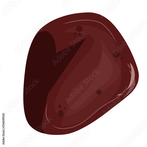 Beef liver illustration,vector beef cut