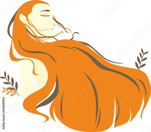 woman with long hair