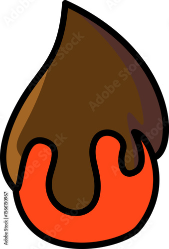 Chocolatte Strawberry Illustration