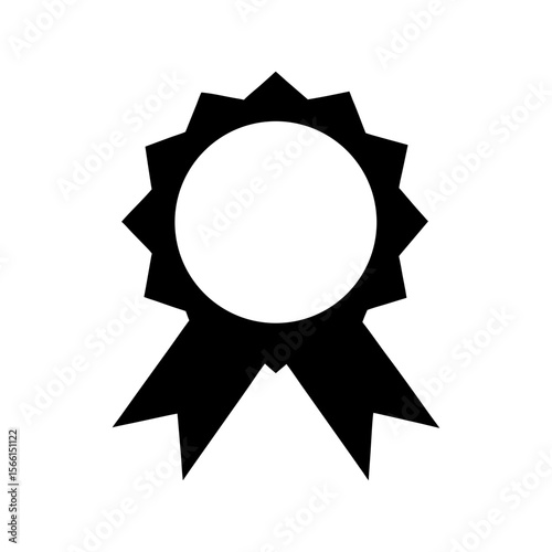 E learning certificate badge icon in minimalist vector design for education