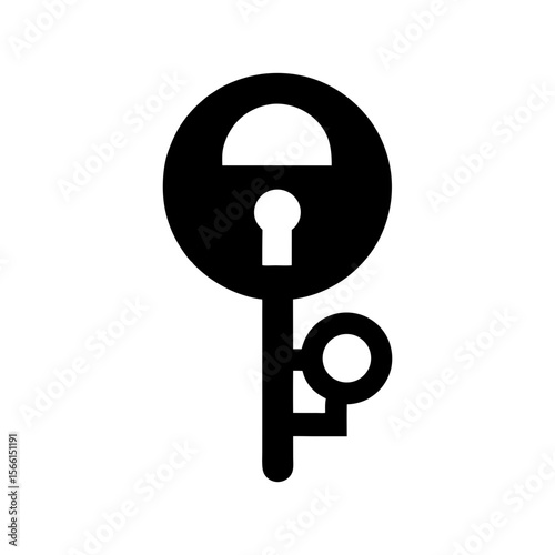 Minimalist clear mind with unlocking key symbol for mental clarity and growth