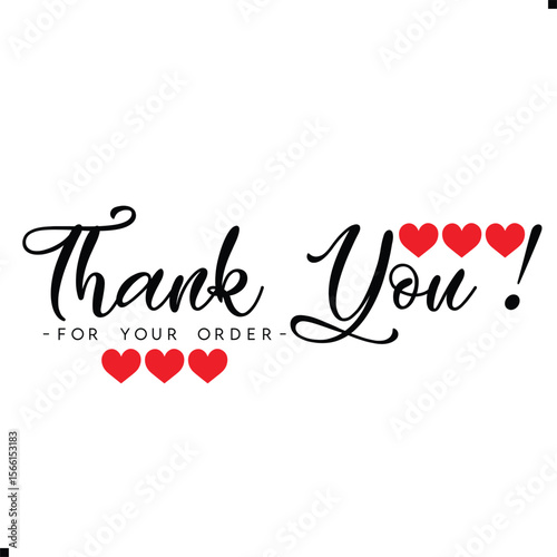 Thank You for Your Order. Elegant Thank You for Your Order Design with Stylish Graphics. Sophisticated Thank You for Your Purchase Image with Modern Elements. Chic Thank You for Your Order Graphic