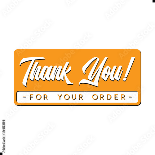 Thank You for Your Order. Elegant Thank You for Your Order Design with Stylish Graphics. Sophisticated Thank You for Your Purchase Image with Modern Elements. Chic Thank You for Your Order Graphic