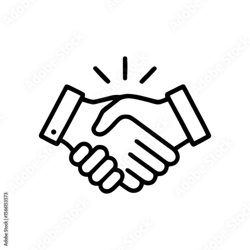 Partnership handshake illustrating agreement, cooperation, and successful collaboration between two parties in a business or professional setting, expressing unity