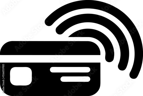 NFC Tap to Pay Symbol Vector Graphic
