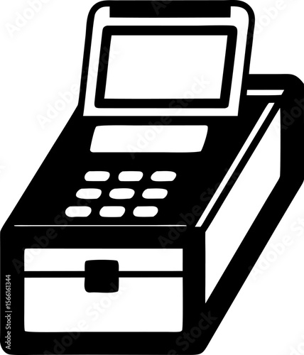 Point of Sale POS Terminal Icon Vector