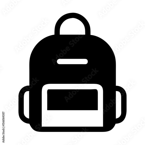 black bag isolated on white