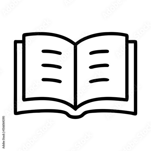 open book vector illustration