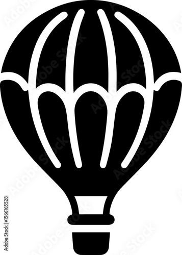 Hot Air Balloon Silhouette Icon