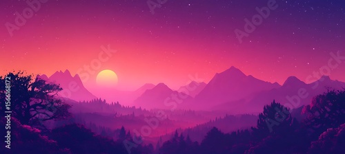 A_twilight_purple_gradient background.