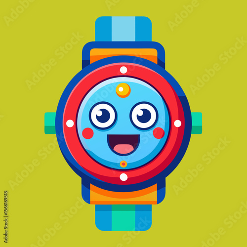 blue robot with red heart