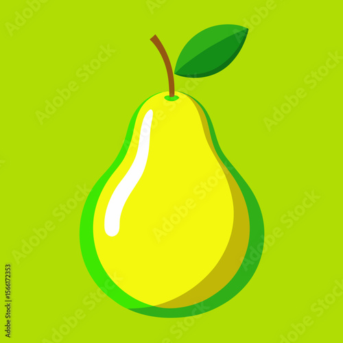 pear on a white background