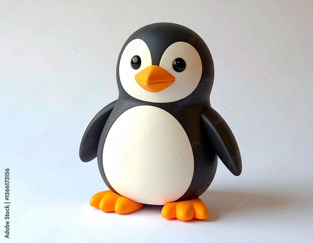 Fototapeta premium 3D cute penguin