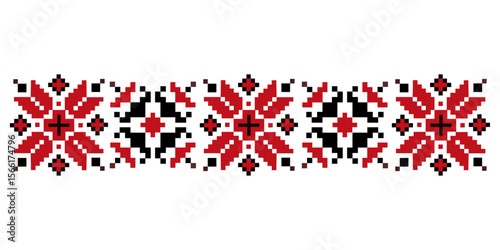 Ukrainian traditional embroidery. folklore. vector illustration