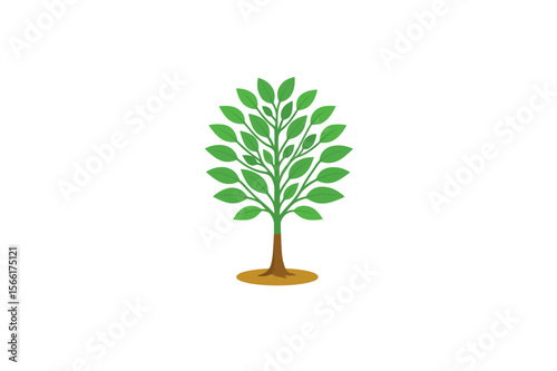 Tree vector on white background.01