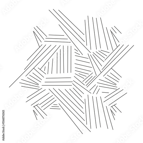 Seamless pattern with geometric waves. Endless stylish texture. Ripple bold monochrome background. 
