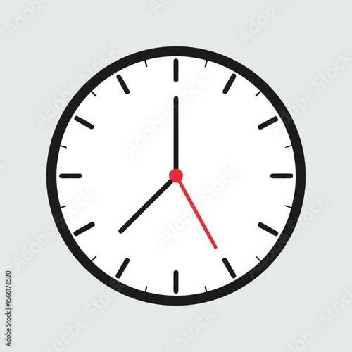 Blank Clock Face with Vector Clock Hands Set – Watch and Wall Clock Design Elements