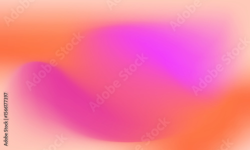 Orange background with luminous pink accents. Smooth vibrant gradient. Vector 