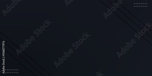 Dark deep black dynamic abstract vector background with straight lines. vector eps 10