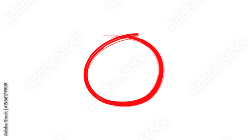 Highlight Hand Drawing Different circles. Doodle Style Circle Markers