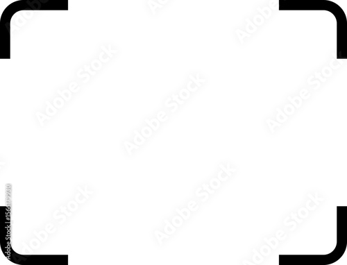 Simple Black Frame Border Clean, Minimalist Design Element