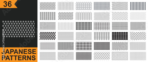 Japanese pattern set . Japanese doodle backgrounds collection. Asia culture symbols. Chinise sketches. Fashion. China. Japan.  fabric design. vector illustration