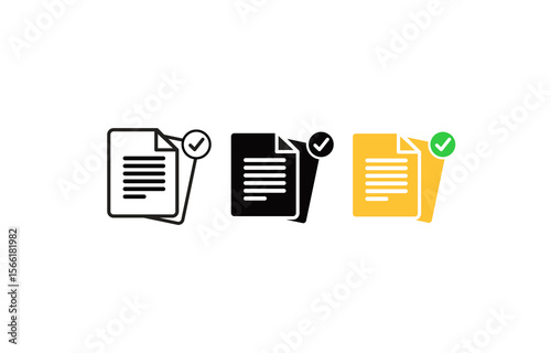 duplicate document correct mark icon collection