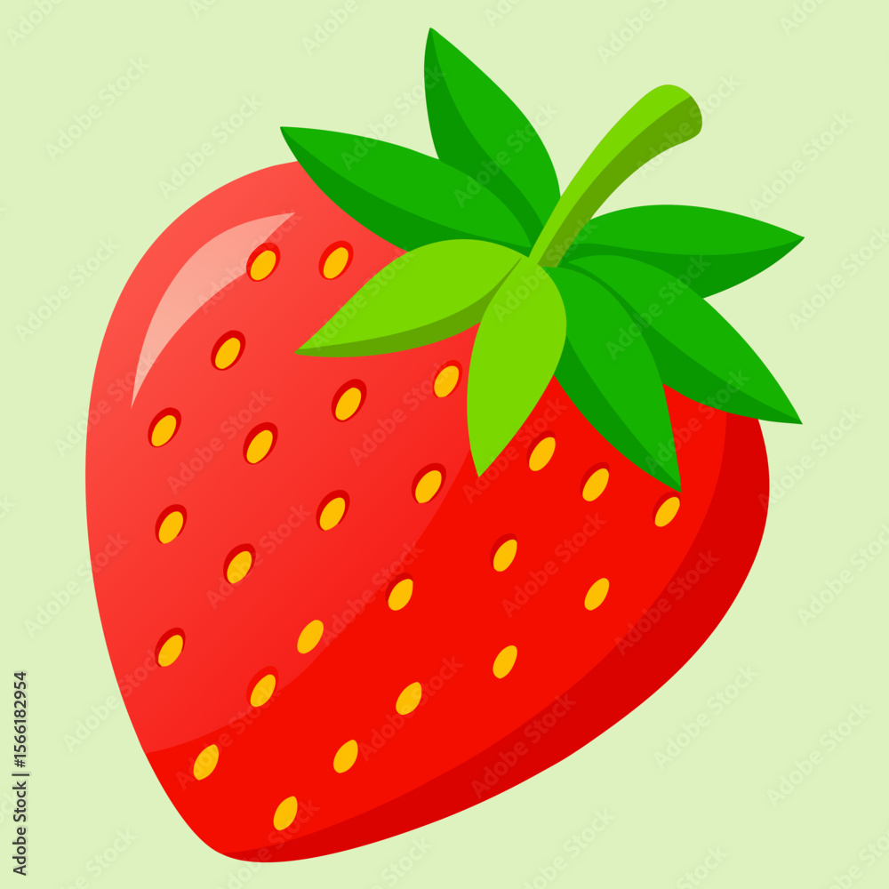 Obraz premium strawberry vector illustration