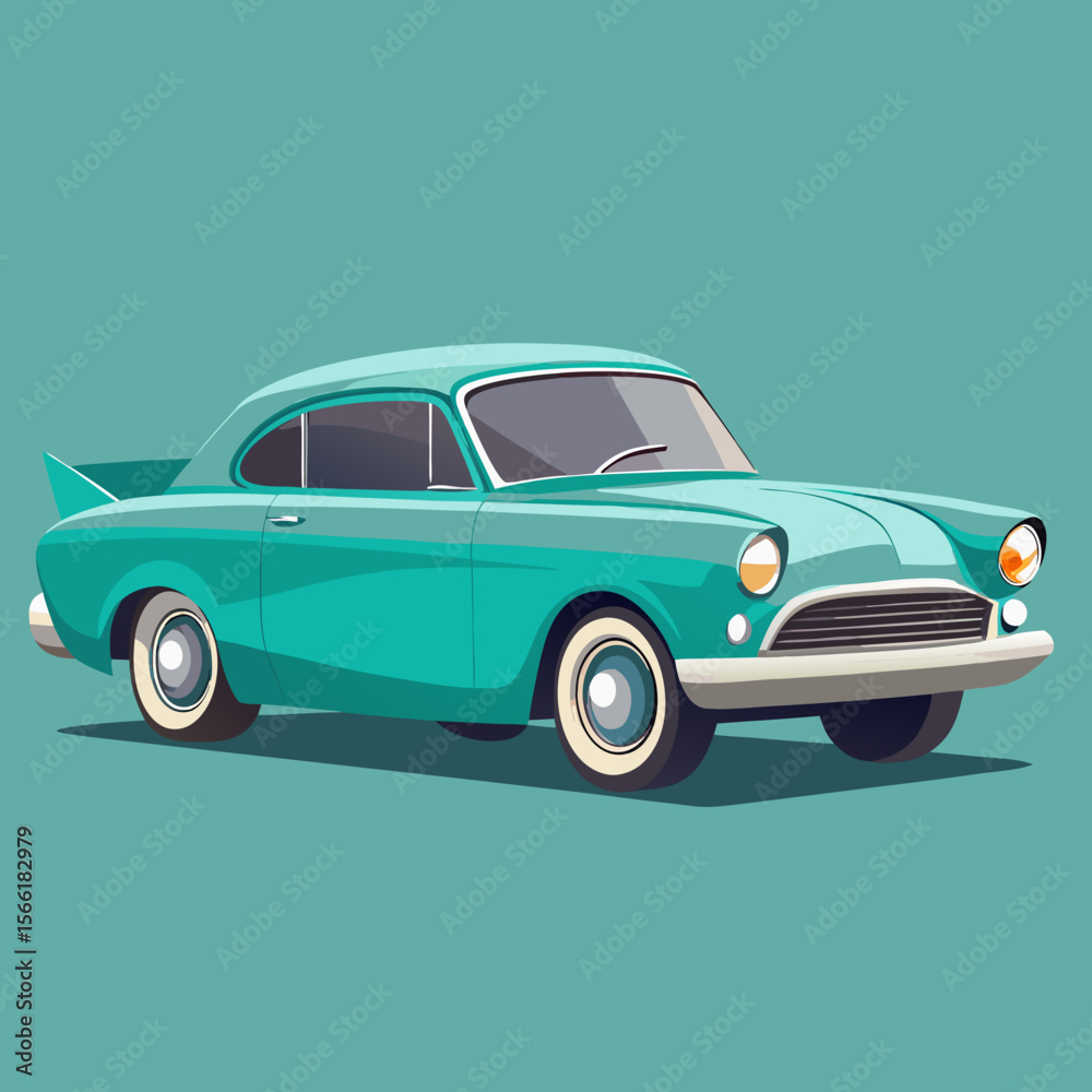 Obraz premium retro car vector