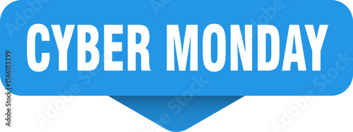 cyber monday sticker. cyber monday sign on transparent background