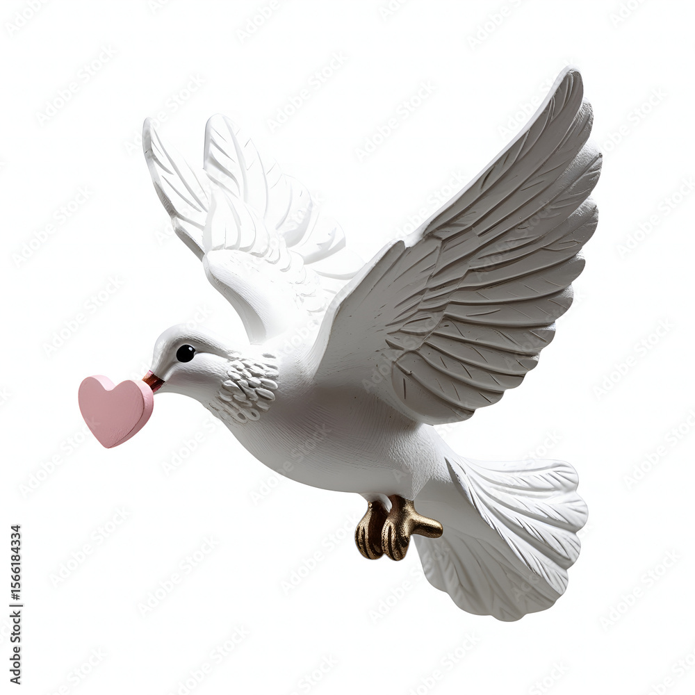 Obraz premium white dove in flight