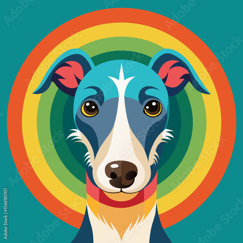 vector illustration of a dog