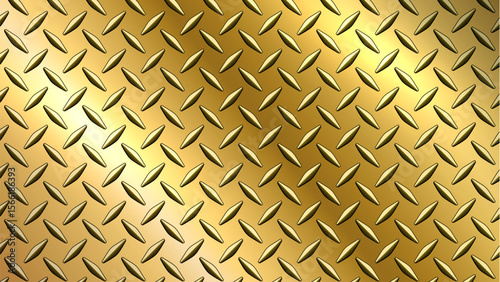 Gold diamond pattern texture background,  golden  sheet metal texture.