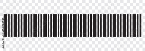 Vector long barcode illustration.