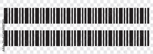 Vector long barcode illustration.