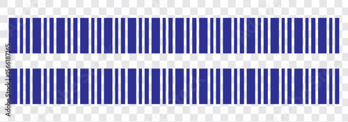 Vector long barcode illustration.
