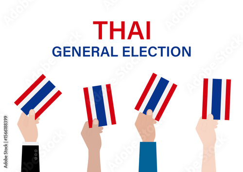 Election in the Thailand. Election Concept. Vector Illustration.	