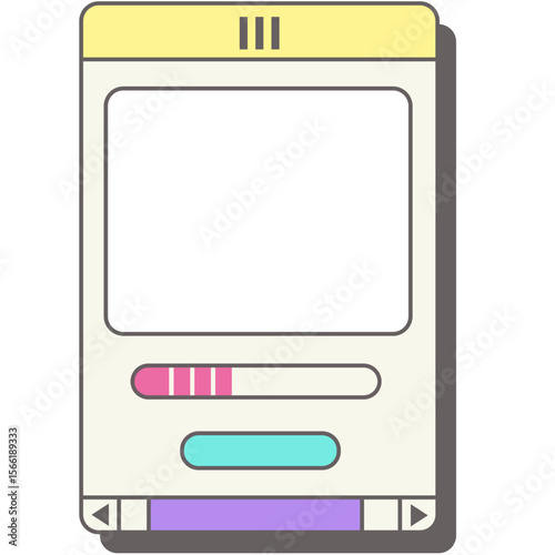 Free Download Retro-Futuristic User Interface Elements and Media Players - GFXLoad