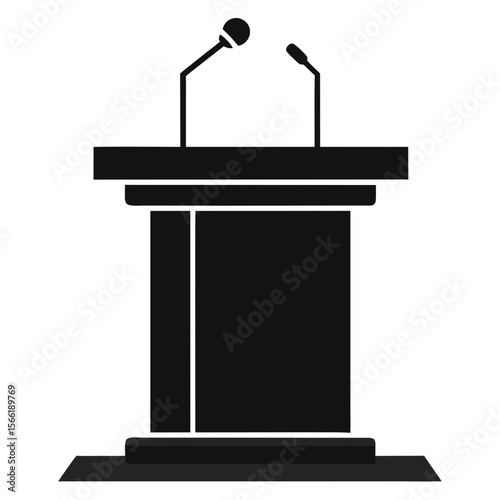 podium isolated on white
