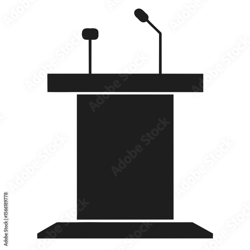microphone on white background