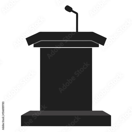 podium with microphone