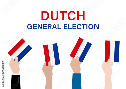 Election in the Netherlands. Election Concept. Vector Illustration.	