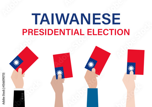 Election in Taiwan. Election Concept. Vector Illustration.	
