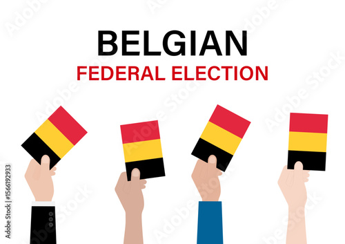 Election in Belgium. Election Concept. Vector Illustration.