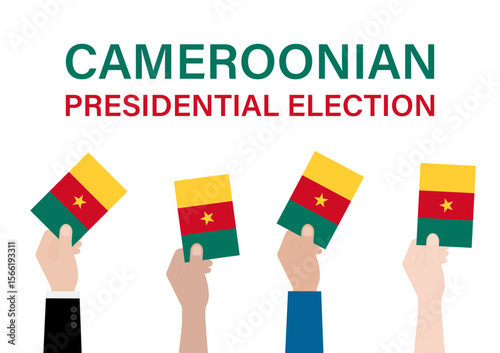 Election in Cameroon. Election Concept. Vector Illustration.