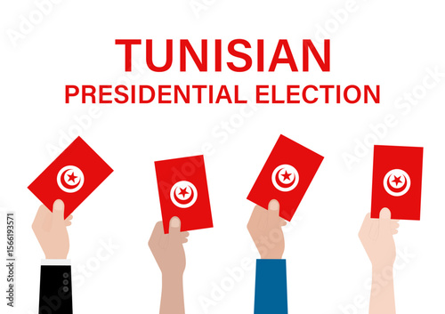 Election in Tunisia. Election Concept. Vector Illustration.